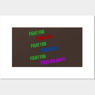 Fight for your goals Posters and Art